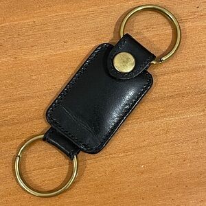 COACH LEATHER VALET KEYCHAIN
